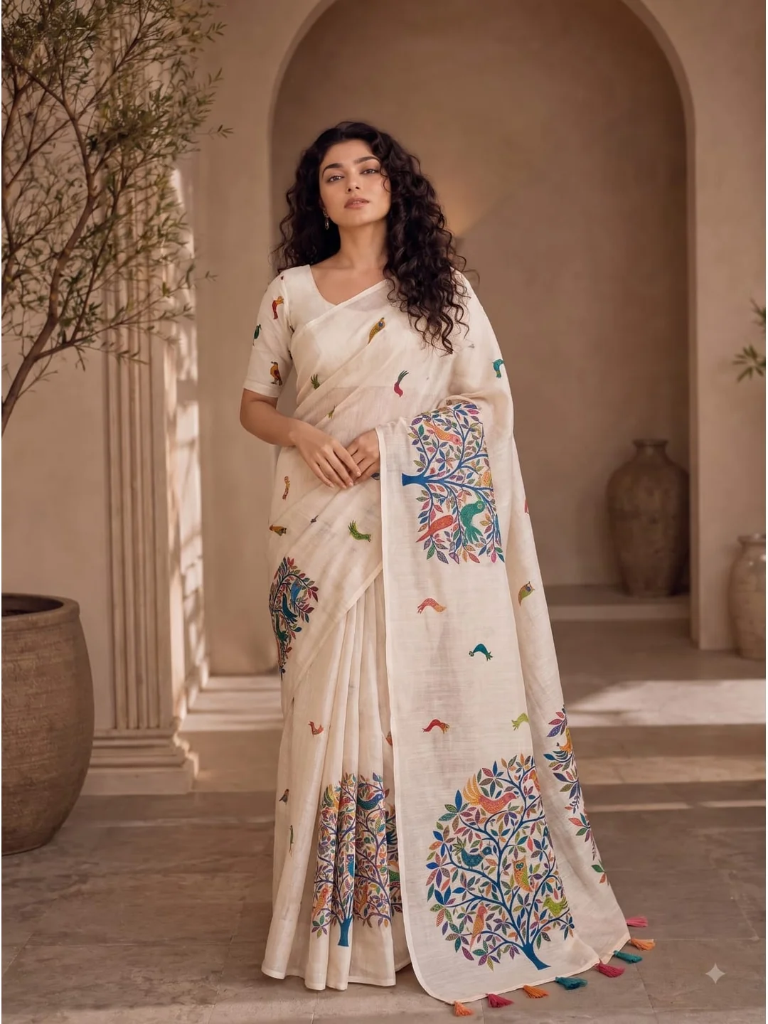 Linen Cotton Sarees
