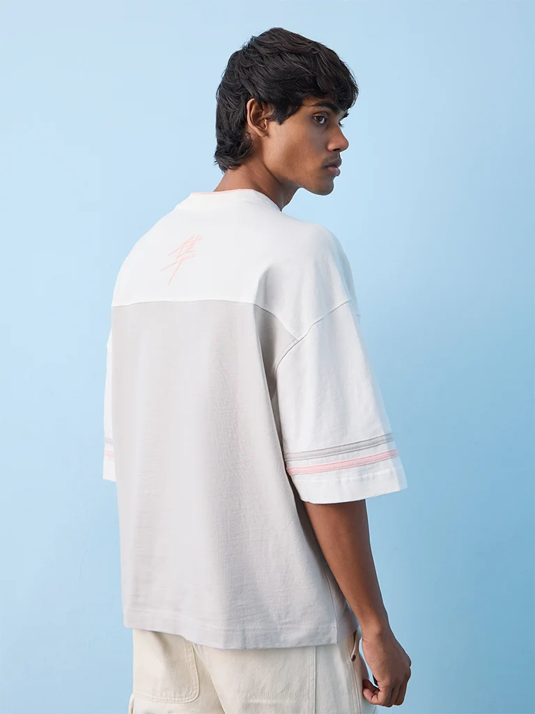 Nuon Off-White Numerical-Printed Oversized Cotton T-Shirt