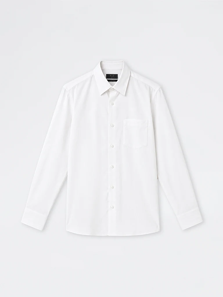 Formals Off-White Striped Slim-Fit Cotton Shirt