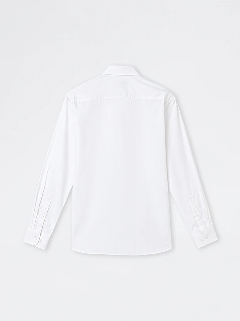 Formals Off-White Striped Slim-Fit Cotton Shirt