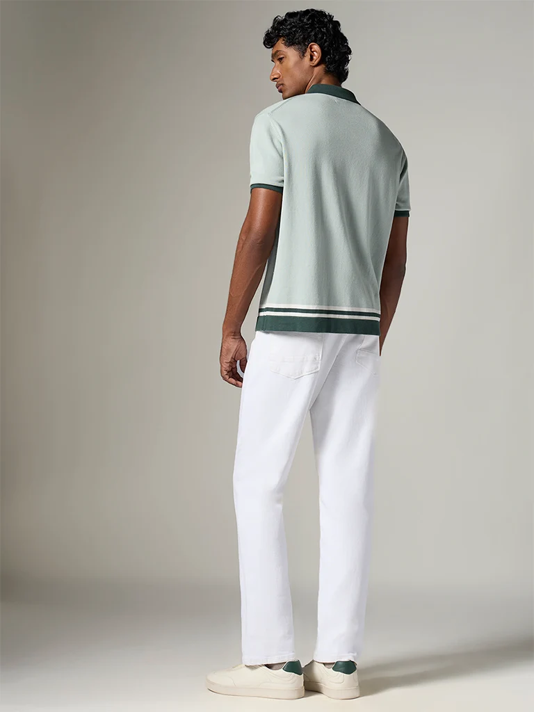 Ascot White-Wash Mid-Waist Relaxed Fit Jeans