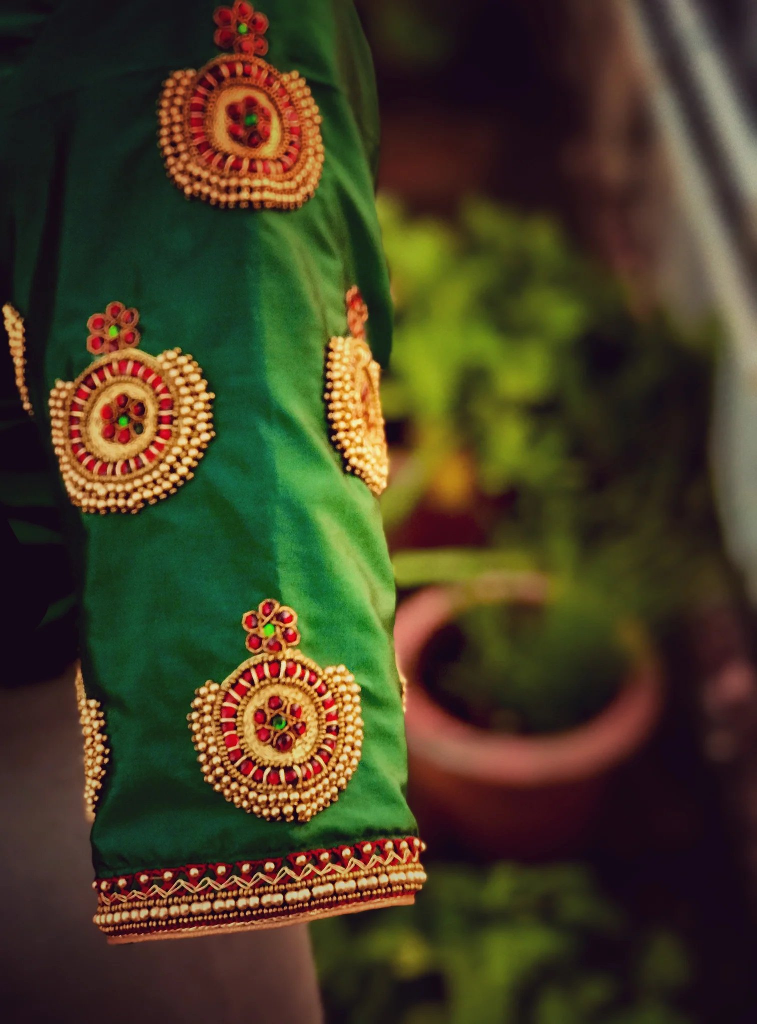 Kemp Padakkam Motif Blouse