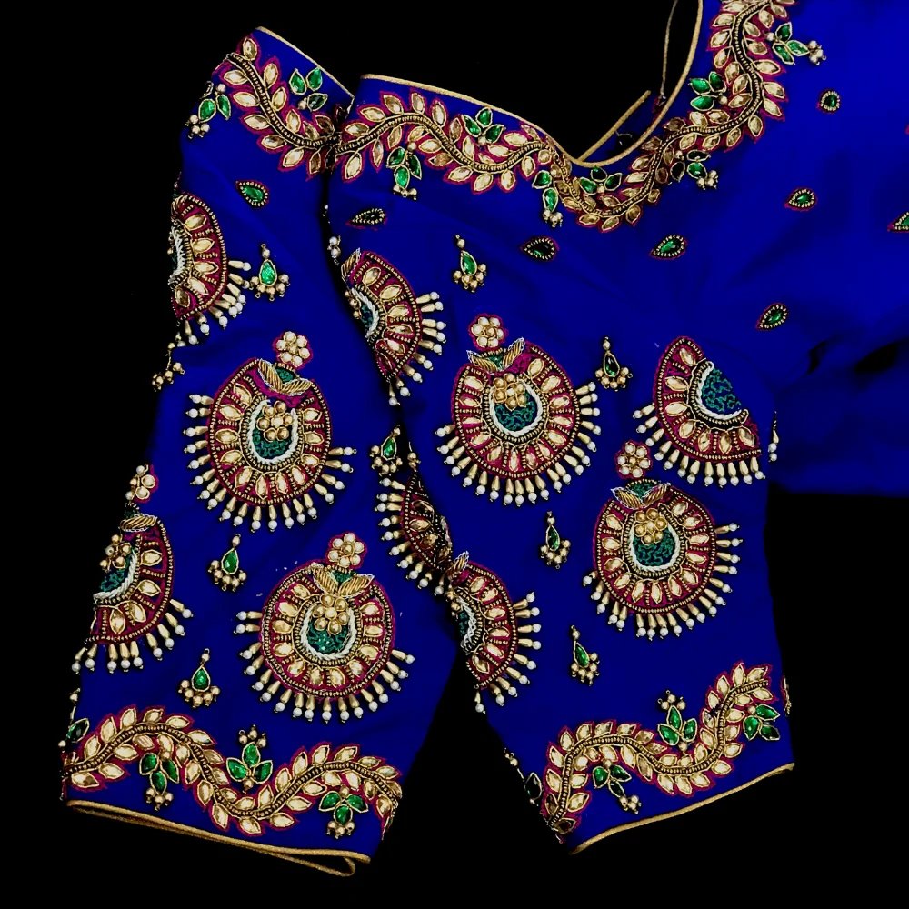 Multi Color Chandbali Design Blue