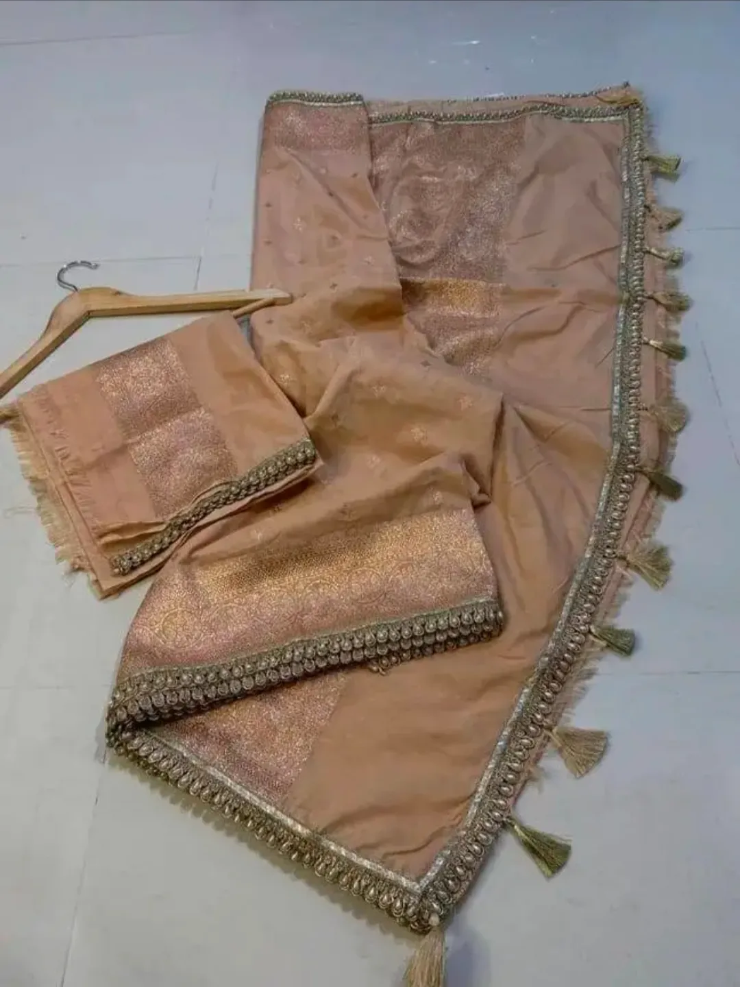 Banarasi Katan Georgette Handloom Lace Saree