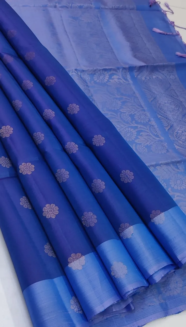 Kanchi Soft Silk Double Warp Classic Butta Saree