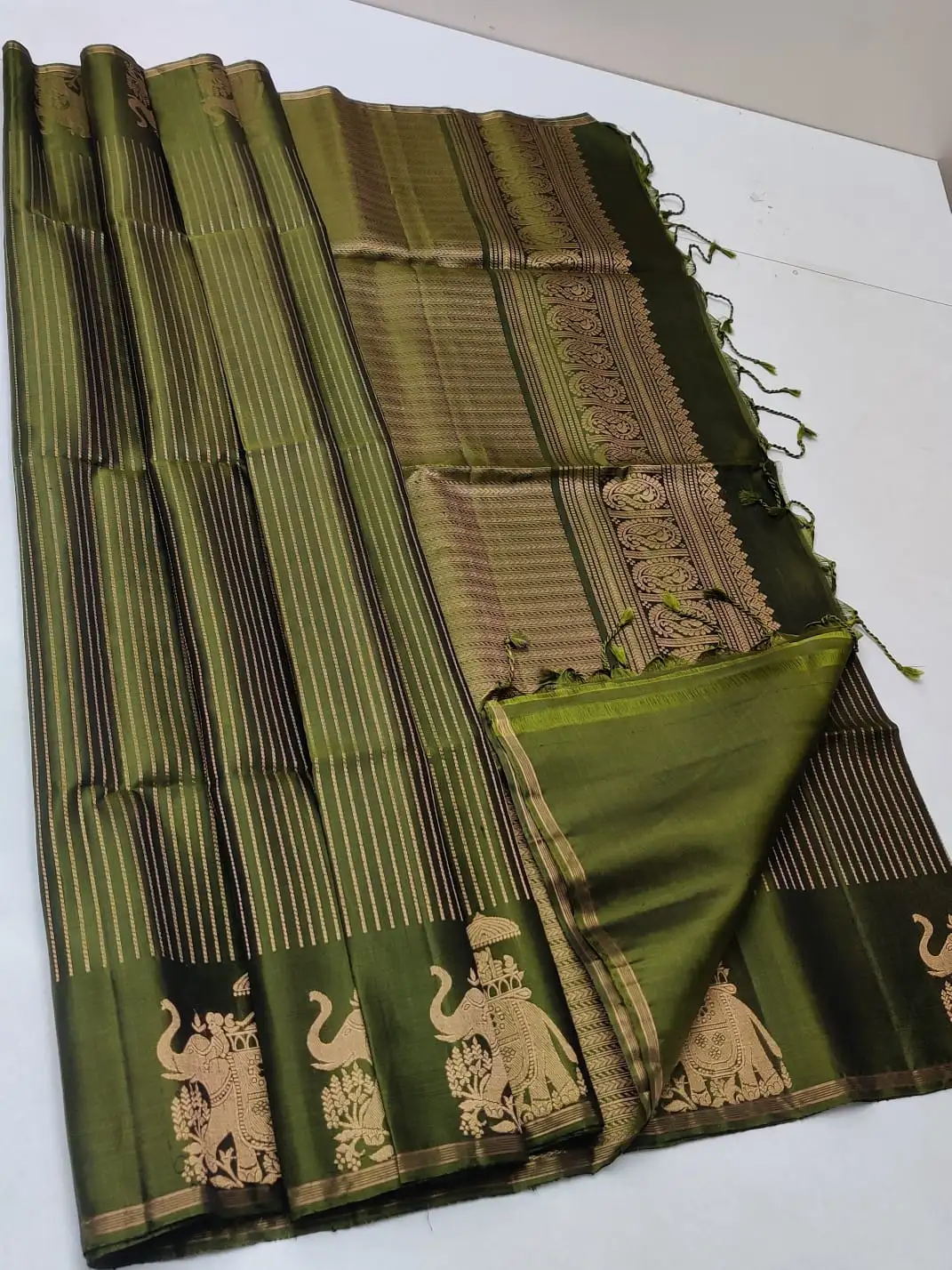 Kanchi Gaja Vilasa Soft Silk Saree