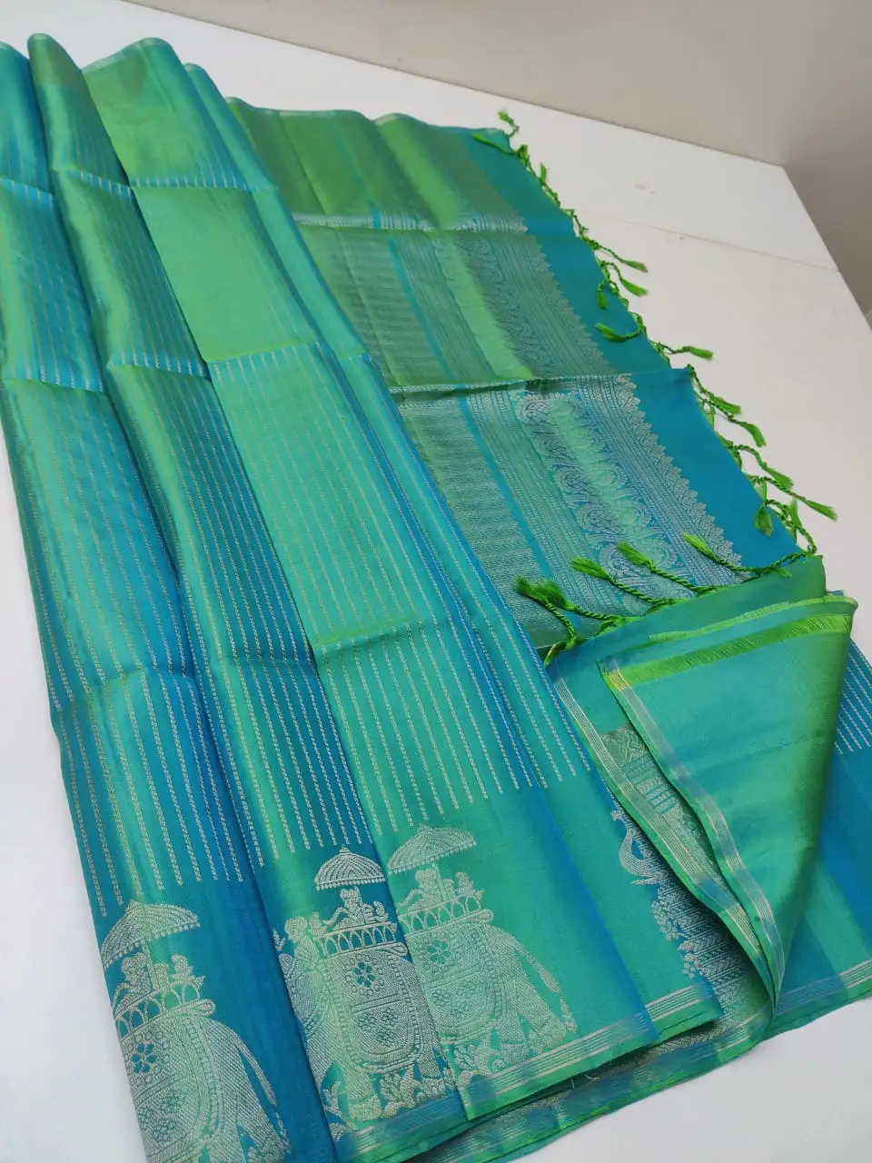 Kanchi Gaja Vilasa Soft Silk Saree