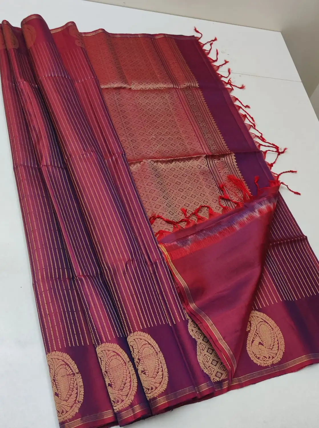Kanchi Paisley Rekha Soft Silk Saree