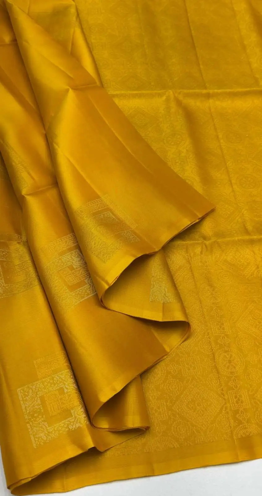 Geometric Medallion Zari Kanchipuram Soft Silk Saree