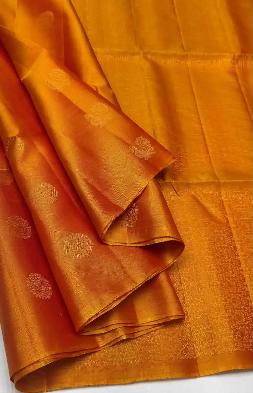 Kanchipuram Soft Silk Peacock Butta Jari Saree